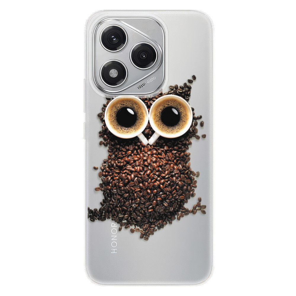 Odolné silikónové puzdro iSaprio - Owl And Coffee - Honor 400 Lite