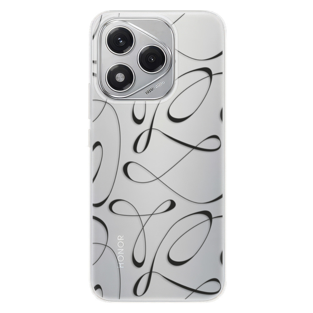 Odolné silikónové puzdro iSaprio - Fancy - black - Honor 400 Lite