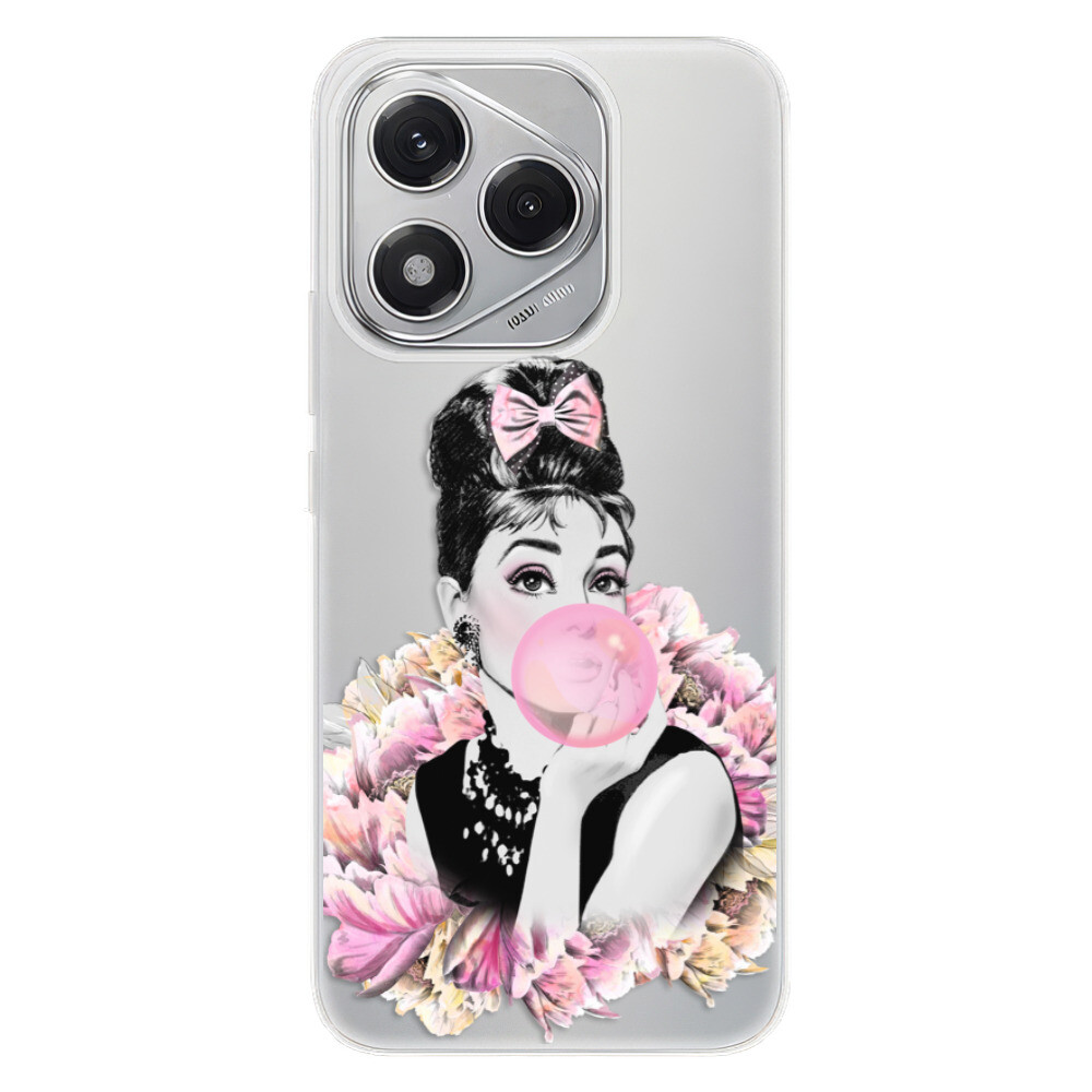 Odolné silikónové puzdro iSaprio - Pink Bubble - Honor 400 Lite