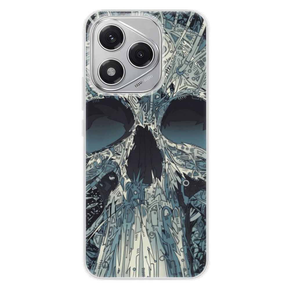 Odolné silikónové puzdro iSaprio - Abstract Skull - Honor 400 Lite
