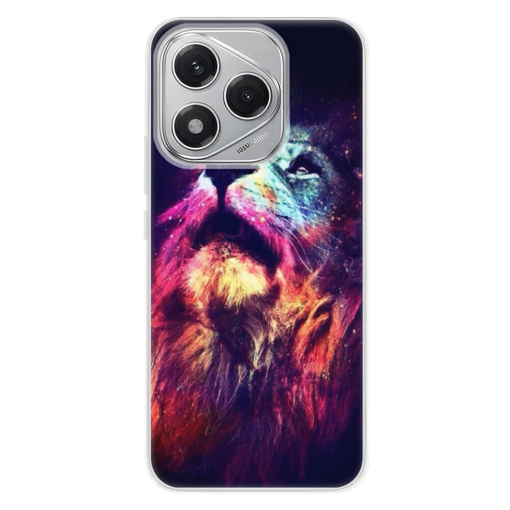 Odolné silikónové puzdro iSaprio - Lion in Colors - Honor 400 Lite
