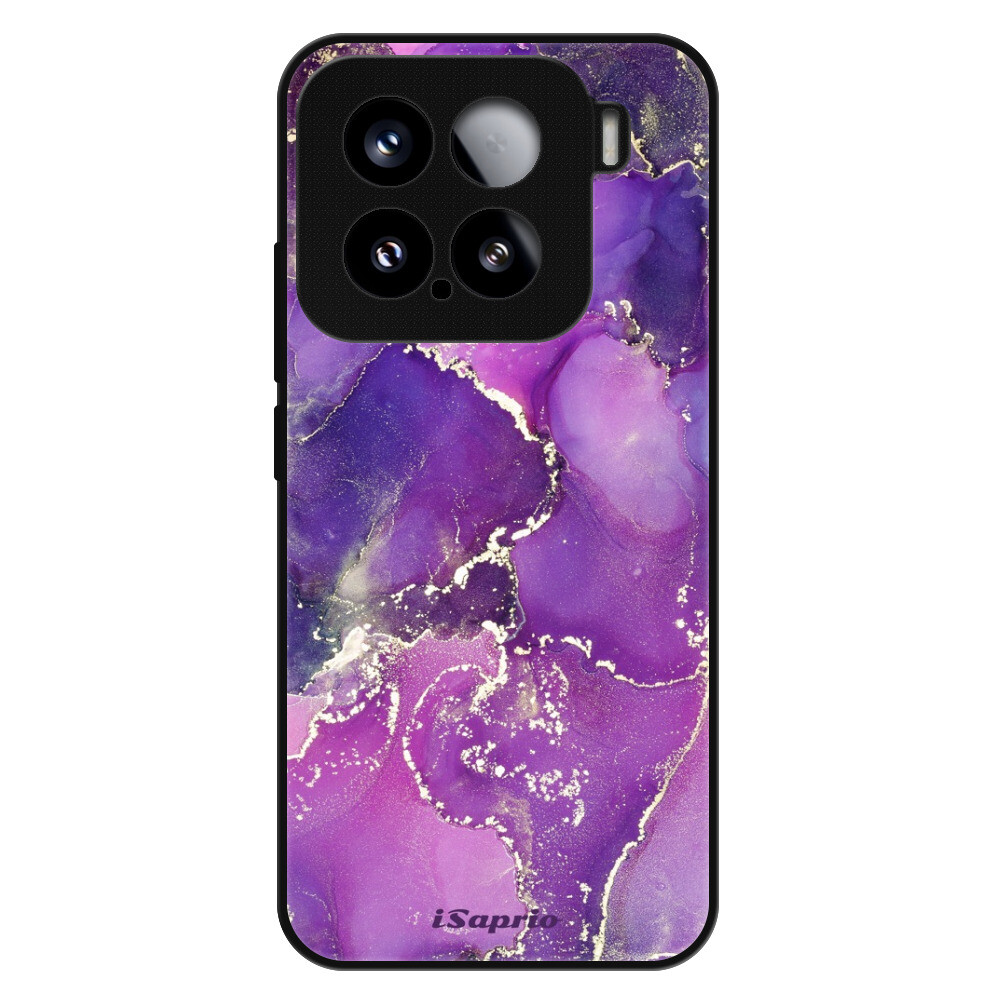 Lesklé puzdro Exclusive iSaprio - Purple Marble 10 - Xiaomi 15