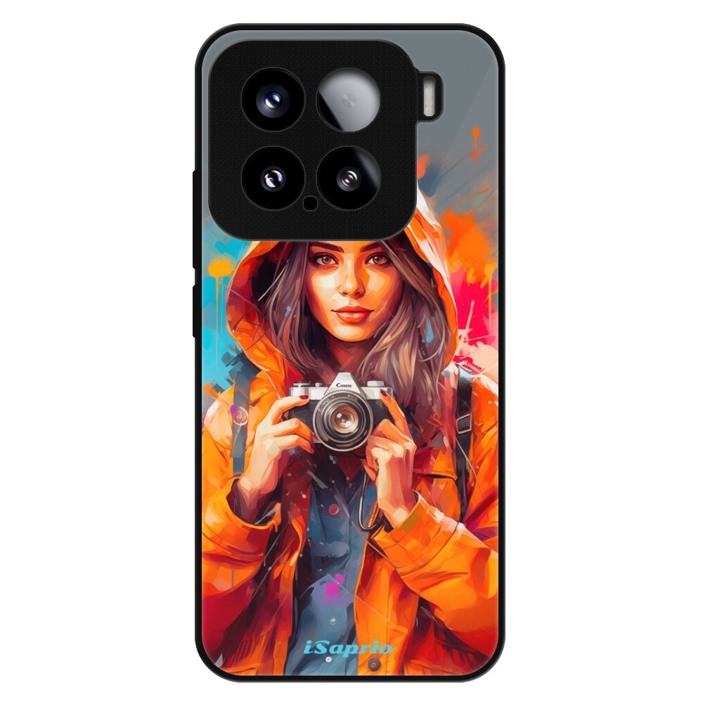 Lesklé puzdro Exclusive iSaprio - Girl with Camera - Xiaomi 15