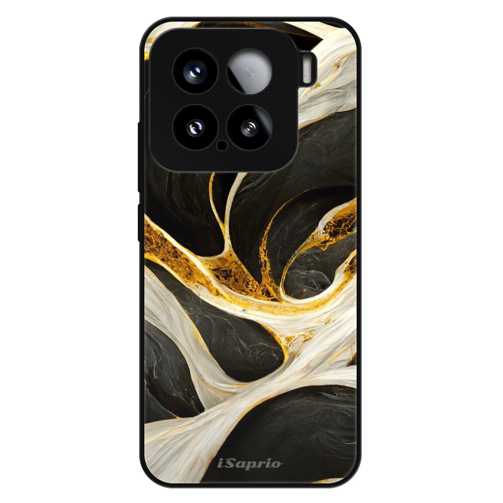 Lesklé puzdro Exclusive iSaprio - Black and Gold - Xiaomi 15
