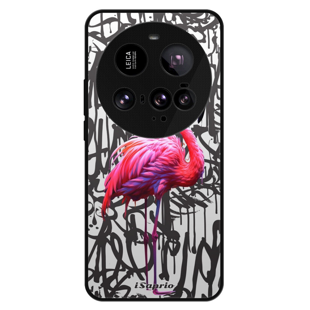 Lesklé puzdro Exclusive iSaprio - Flamingo Graffiti - Xiaomi 15 Ultra