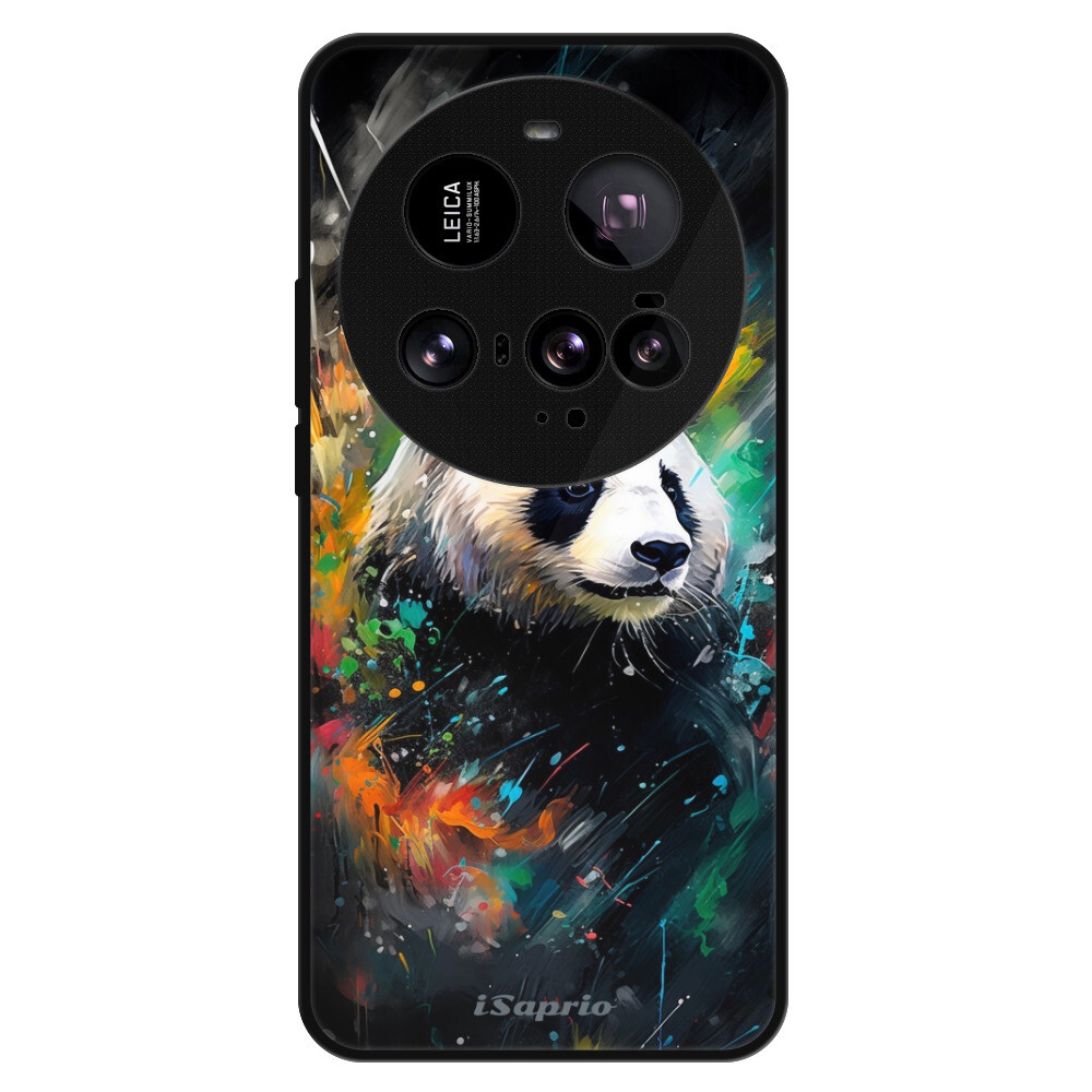 Lesklé puzdro Exclusive iSaprio - Abstract Panda - Xiaomi 15 Ultra