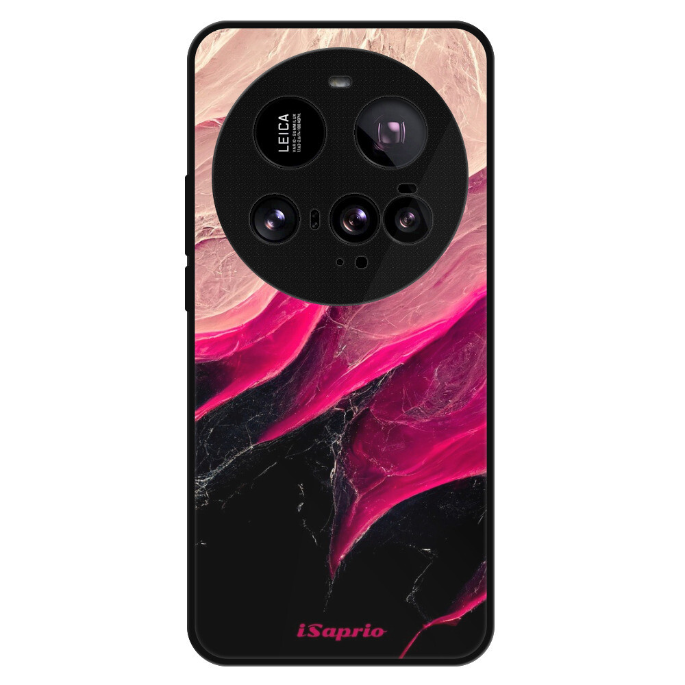 Lesklé puzdro Exclusive iSaprio - Black and Pink - Xiaomi 15 Ultra