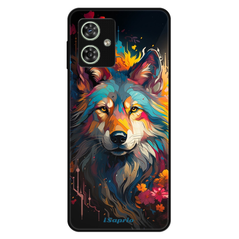 Lesklé puzdro Exclusive iSaprio - Mysterious Wolf - Motorola Moto G54 5G / G54 5G Power Edition