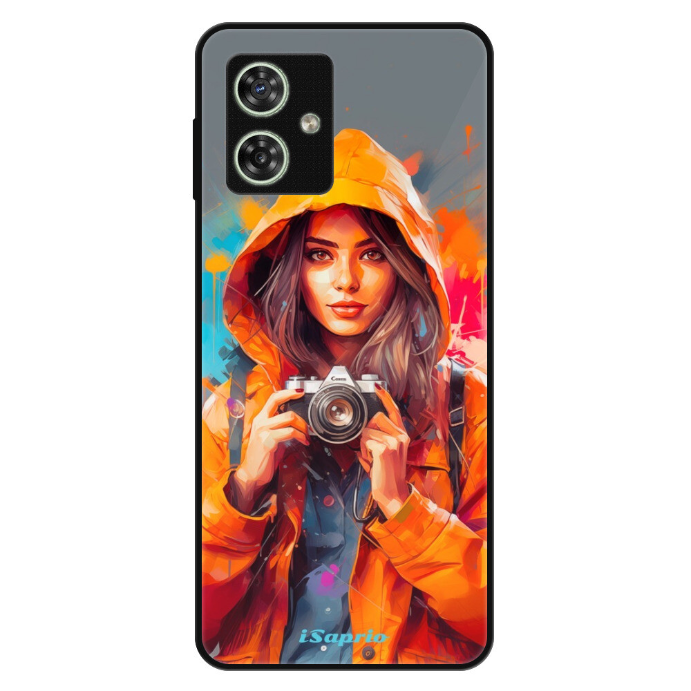 Lesklé puzdro Exclusive iSaprio - Girl with Camera - Motorola Moto G54 5G / G54 5G Power Edition