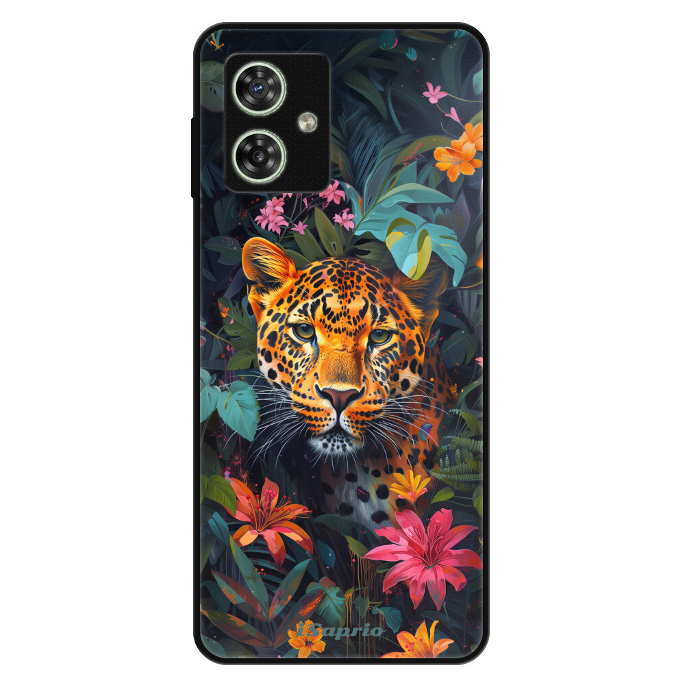 Lesklé puzdro Exclusive iSaprio - Flower Jaguar - Motorola Moto G54 5G / G54 5G Power Edition