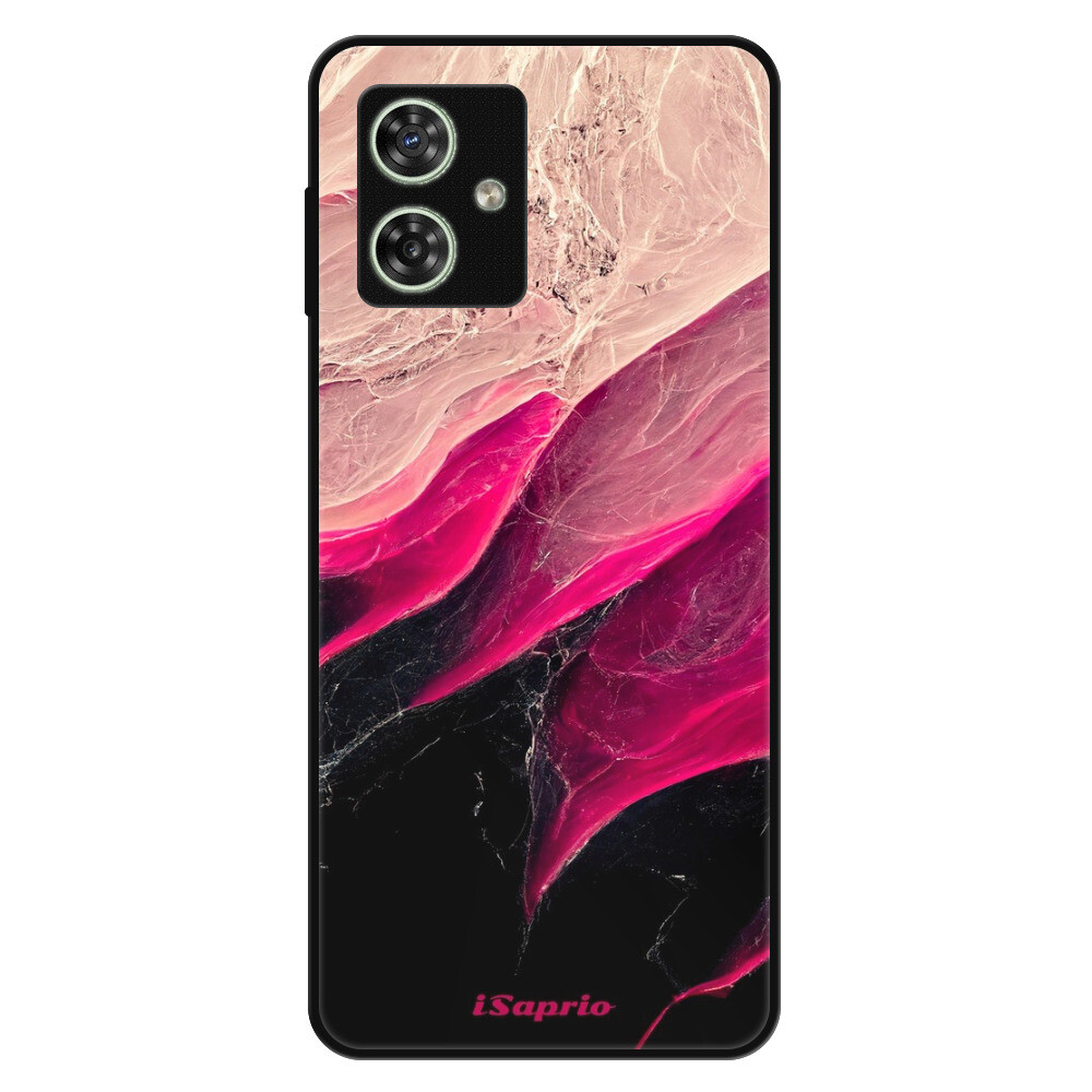 Lesklé puzdro Exclusive iSaprio - Black and Pink - Motorola Moto G54 5G / G54 5G Power Edition
