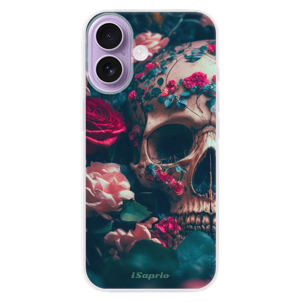 Odolné silikónové puzdro iSaprio - Skull in Roses - iPhone 17