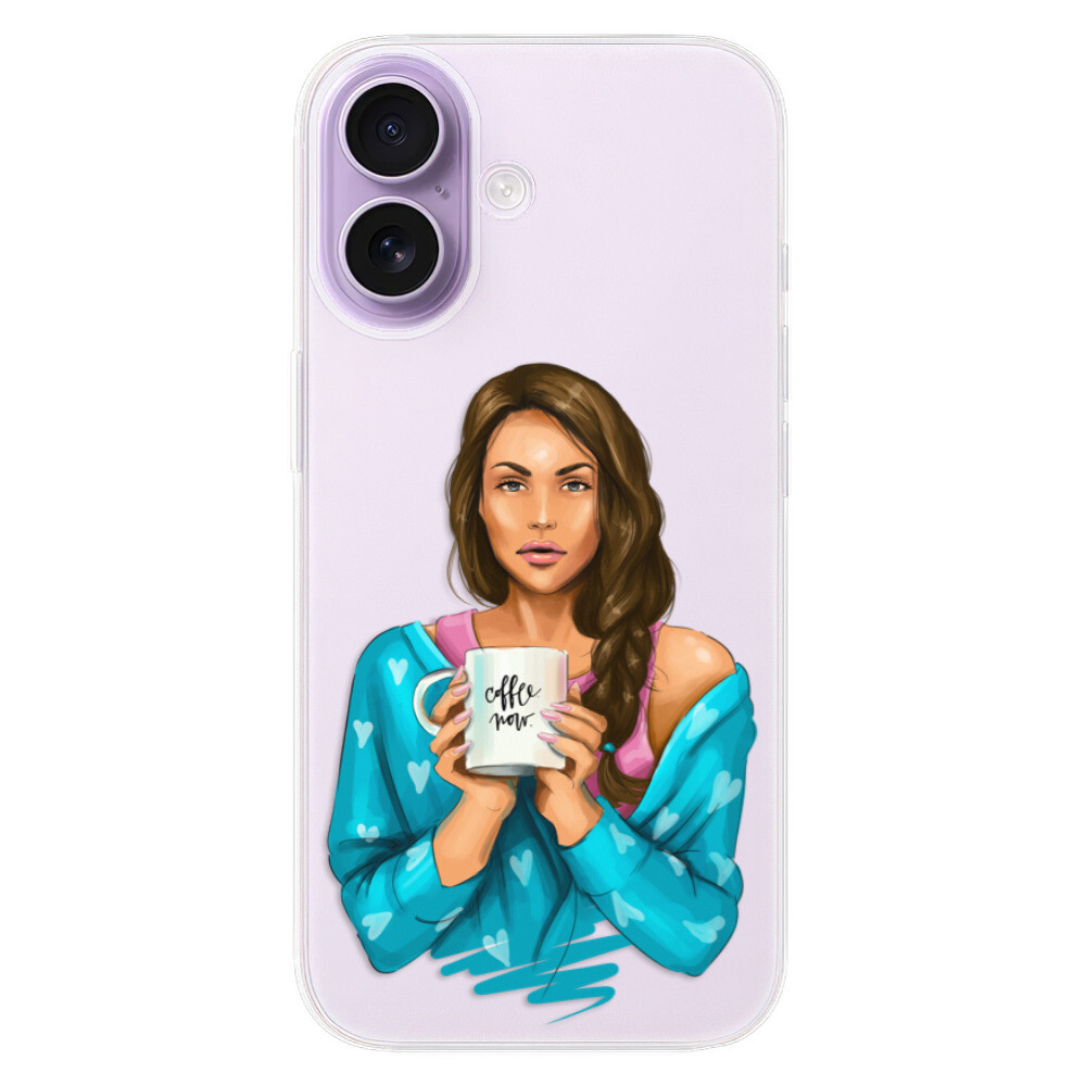 Odolné silikónové puzdro iSaprio - Coffe Now - Brunette - iPhone 17