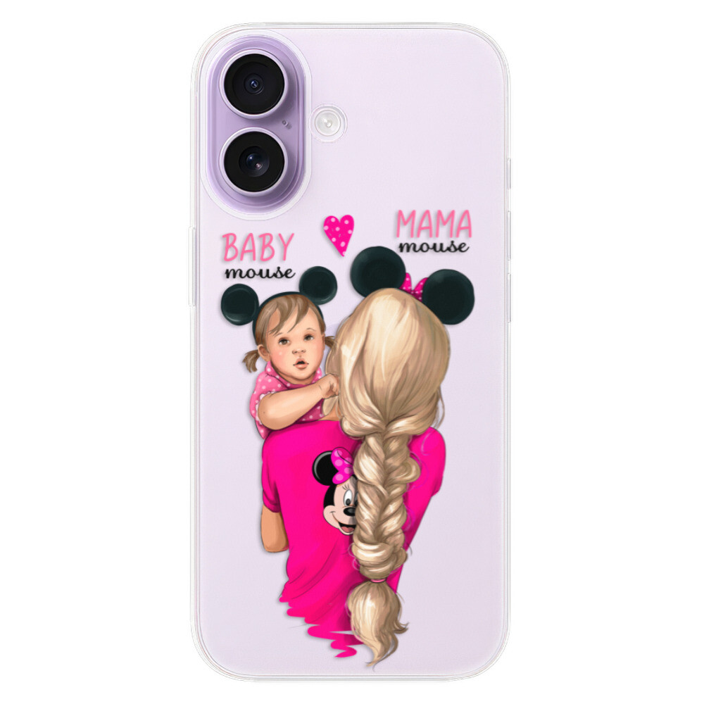 Odolné silikónové puzdro iSaprio - Mama Mouse Blond and Girl - iPhone 17