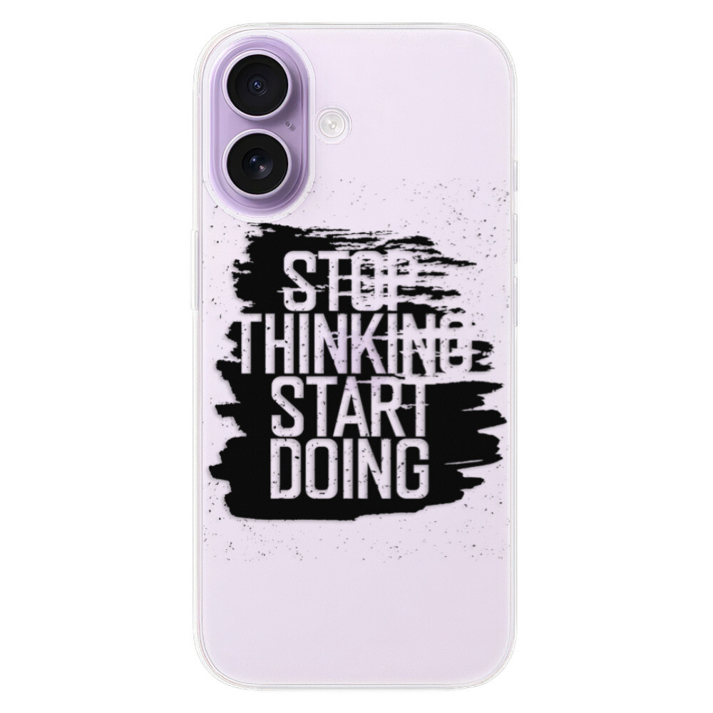 Odolné silikónové puzdro iSaprio - Start Doing - black - iPhone 17