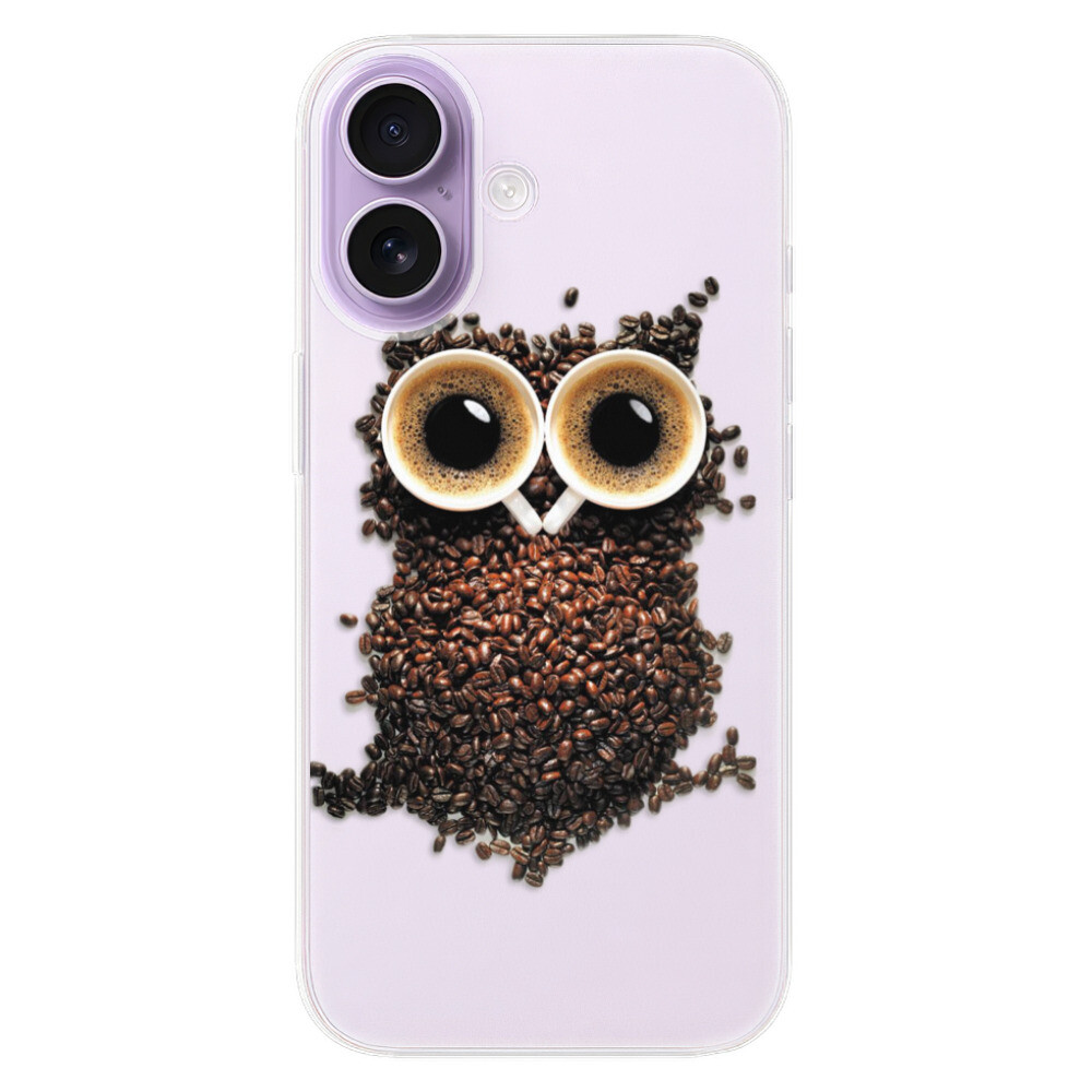 Odolné silikónové puzdro iSaprio - Owl And Coffee - iPhone 17