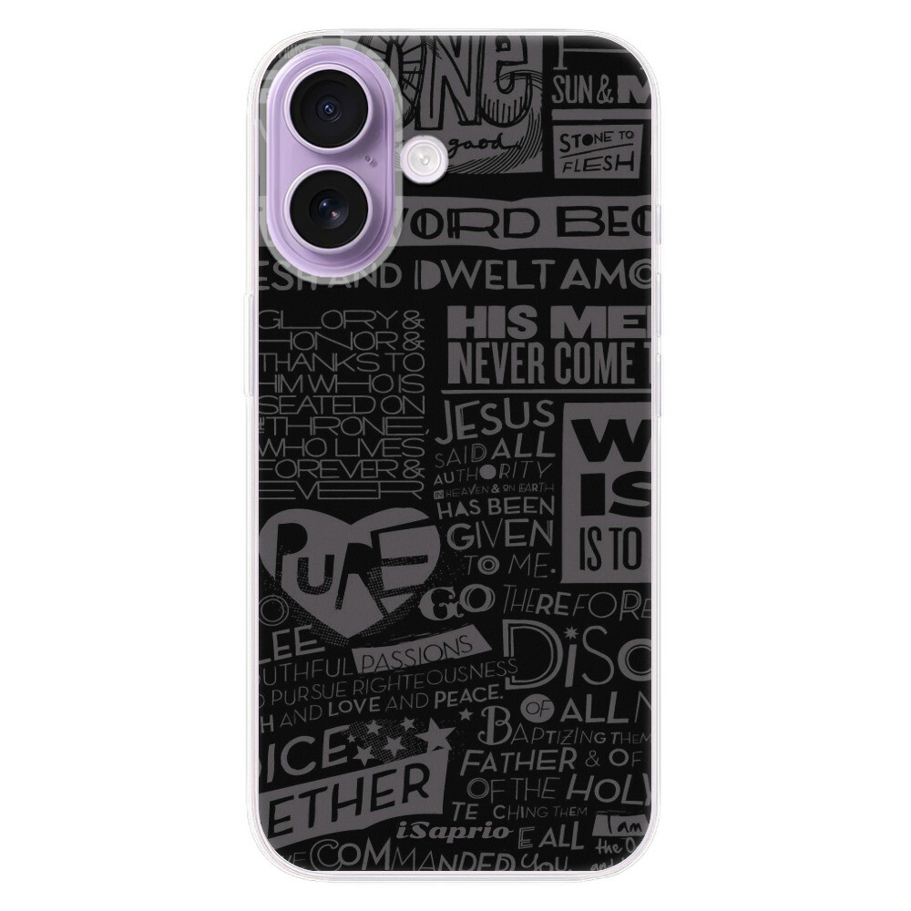 Odolné silikónové puzdro iSaprio - Text 01 - iPhone 17