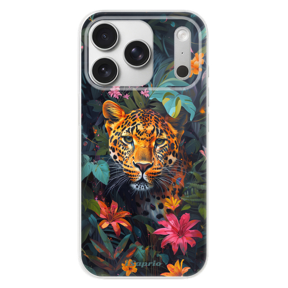 Odolné silikónové puzdro iSaprio - Flower Jaguar - iPhone 17 Pro