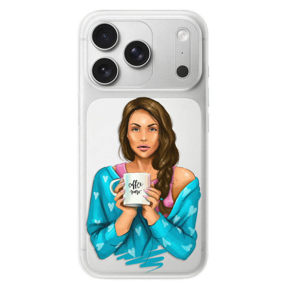 Odolné silikónové puzdro iSaprio - Coffe Now - Brunette - iPhone 17 Pro