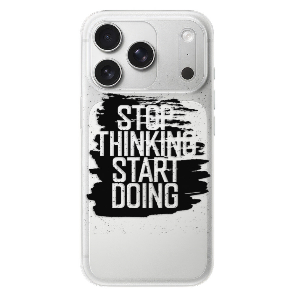 Odolné silikónové puzdro iSaprio - Start Doing - black - iPhone 17 Pro