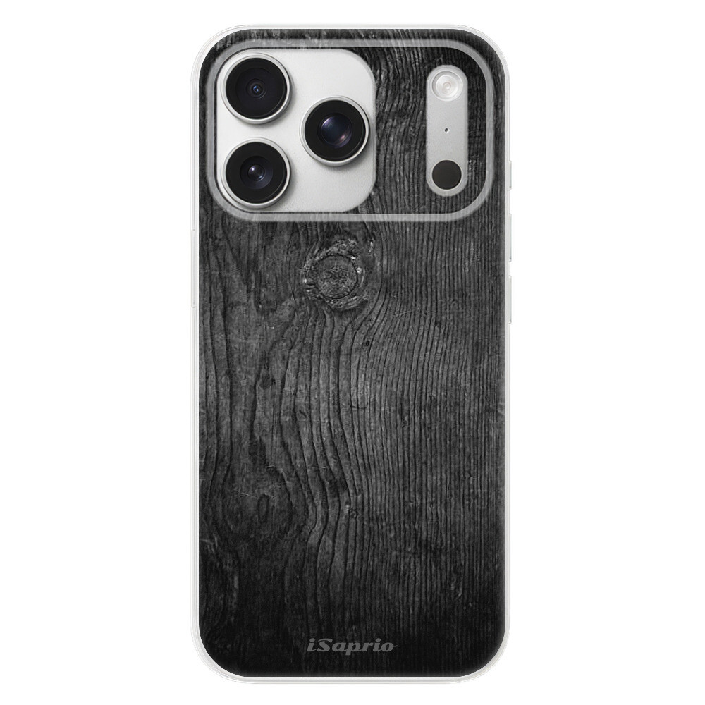Odolné silikónové puzdro iSaprio - Black Wood 13 - iPhone 17 Pro