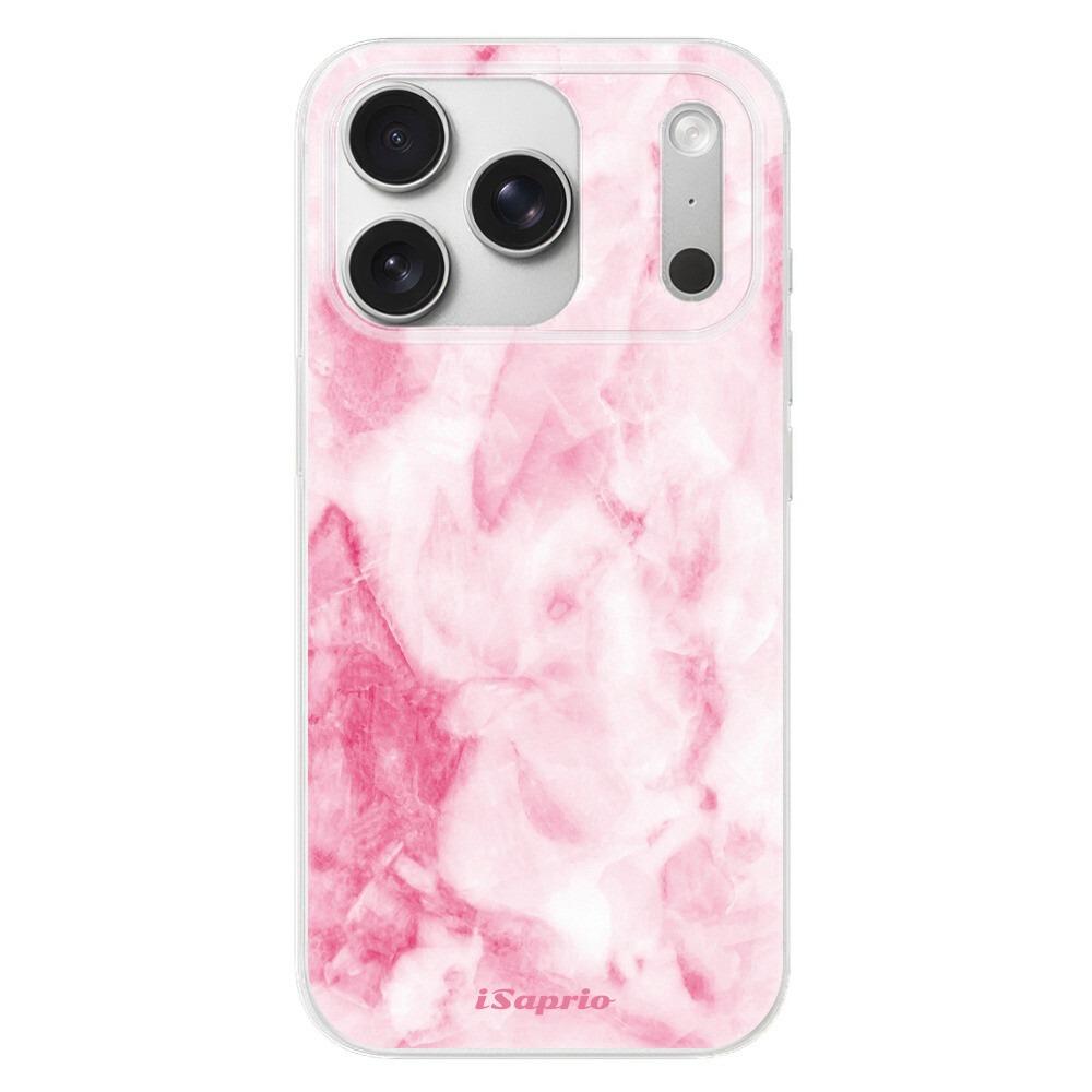 Odolné silikónové puzdro iSaprio - RoseMarble 16 - iPhone 17 Pro