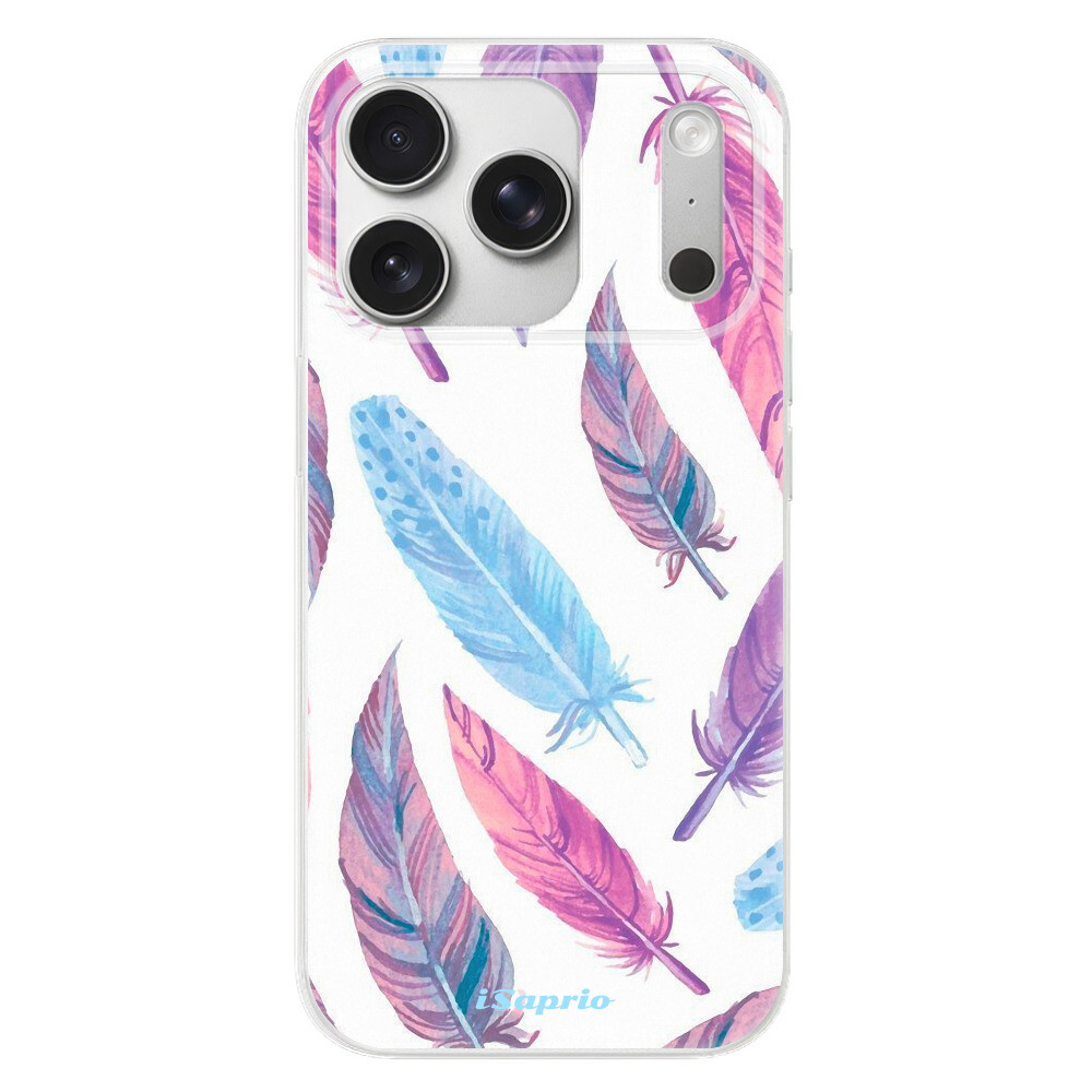 Odolné silikónové puzdro iSaprio - Feather Pattern 10 - iPhone 17 Pro