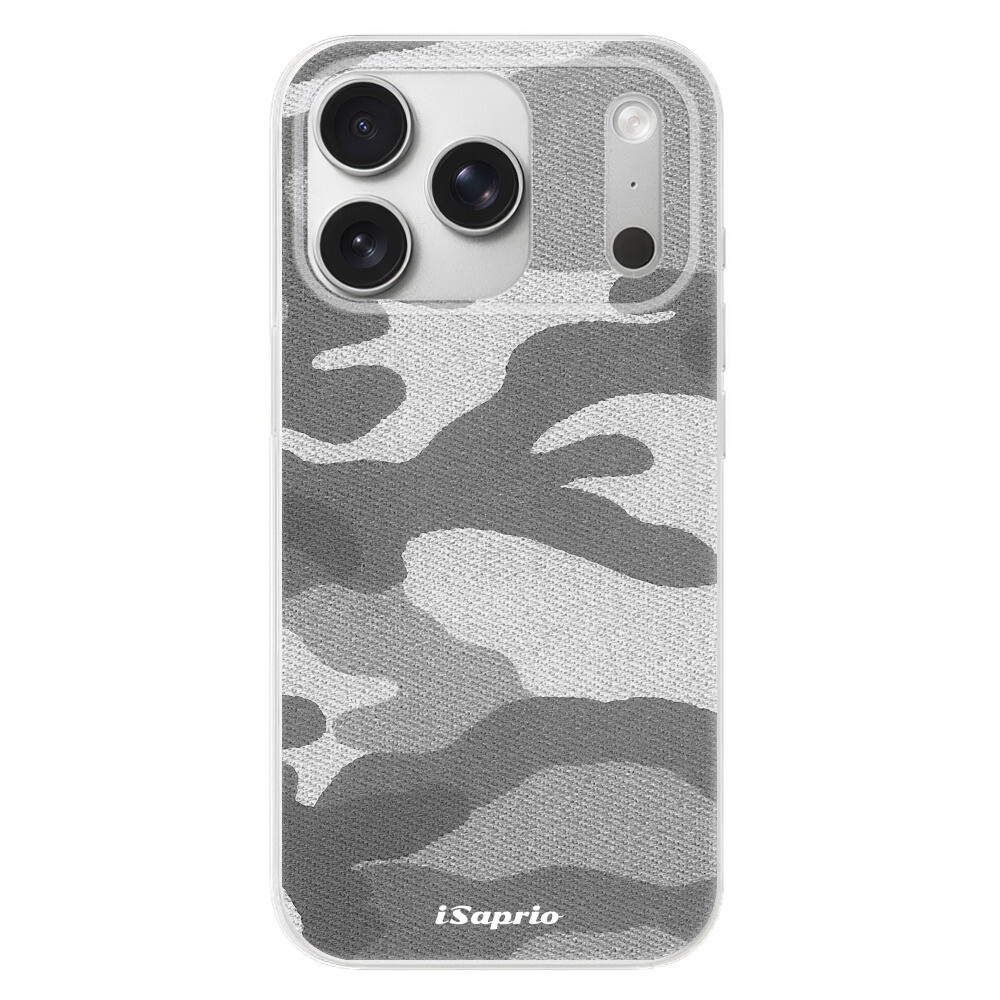 Odolné silikónové puzdro iSaprio - Gray Camuflage 02 - iPhone 17 Pro