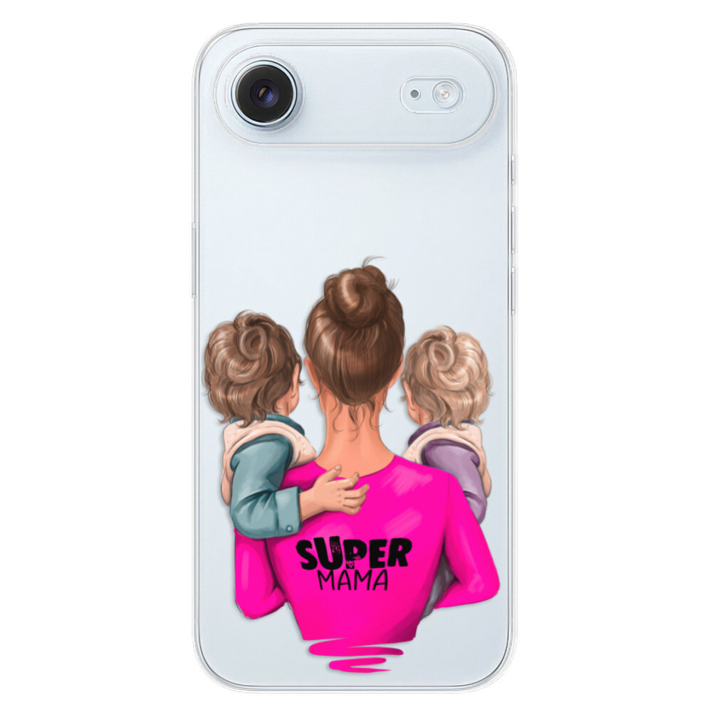 Odolné silikónové puzdro iSaprio - Super Mama - Two Boys - iPhone 17 Air
