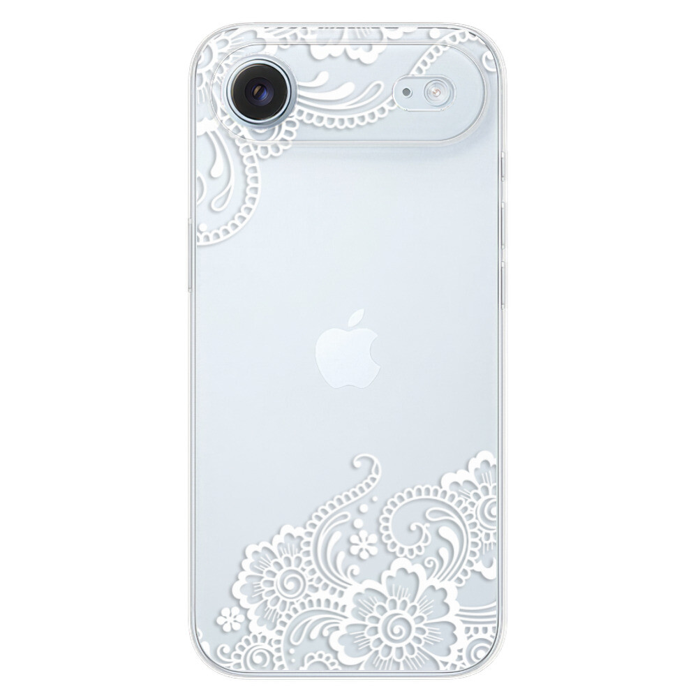 Odolné silikónové puzdro iSaprio - White Lace 02 - iPhone 17 Air