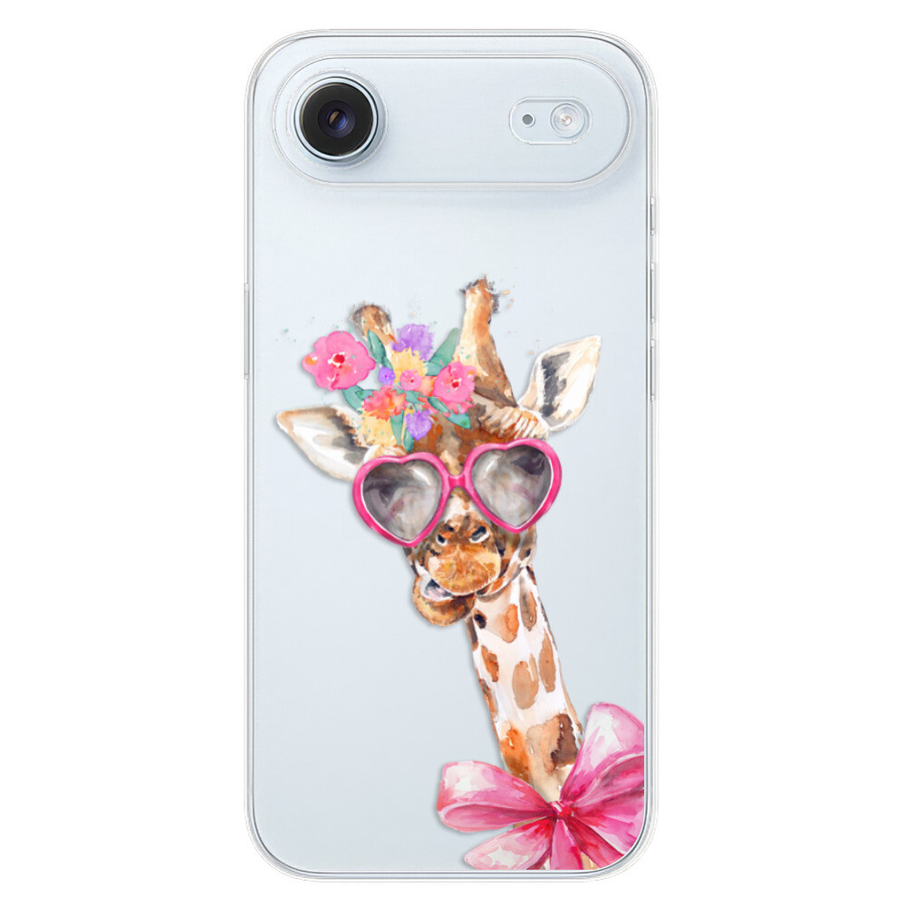 Odolné silikónové puzdro iSaprio - Lady Giraffe - iPhone 17 Air