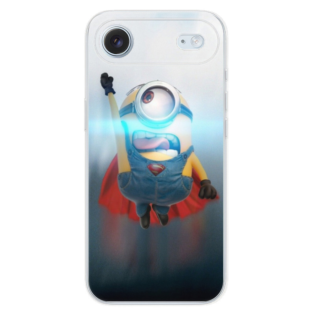 Odolné silikónové puzdro iSaprio - Mimons Superman 02 - iPhone 17 Air