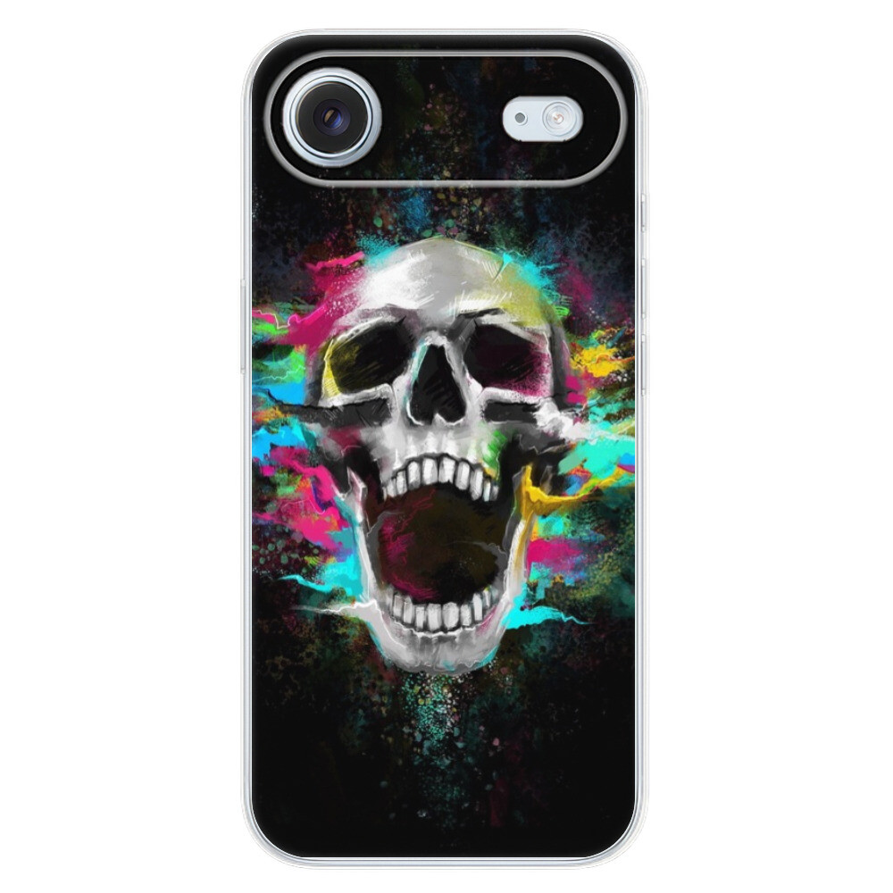 Odolné silikónové puzdro iSaprio - Skull in Colors - iPhone 17 Air