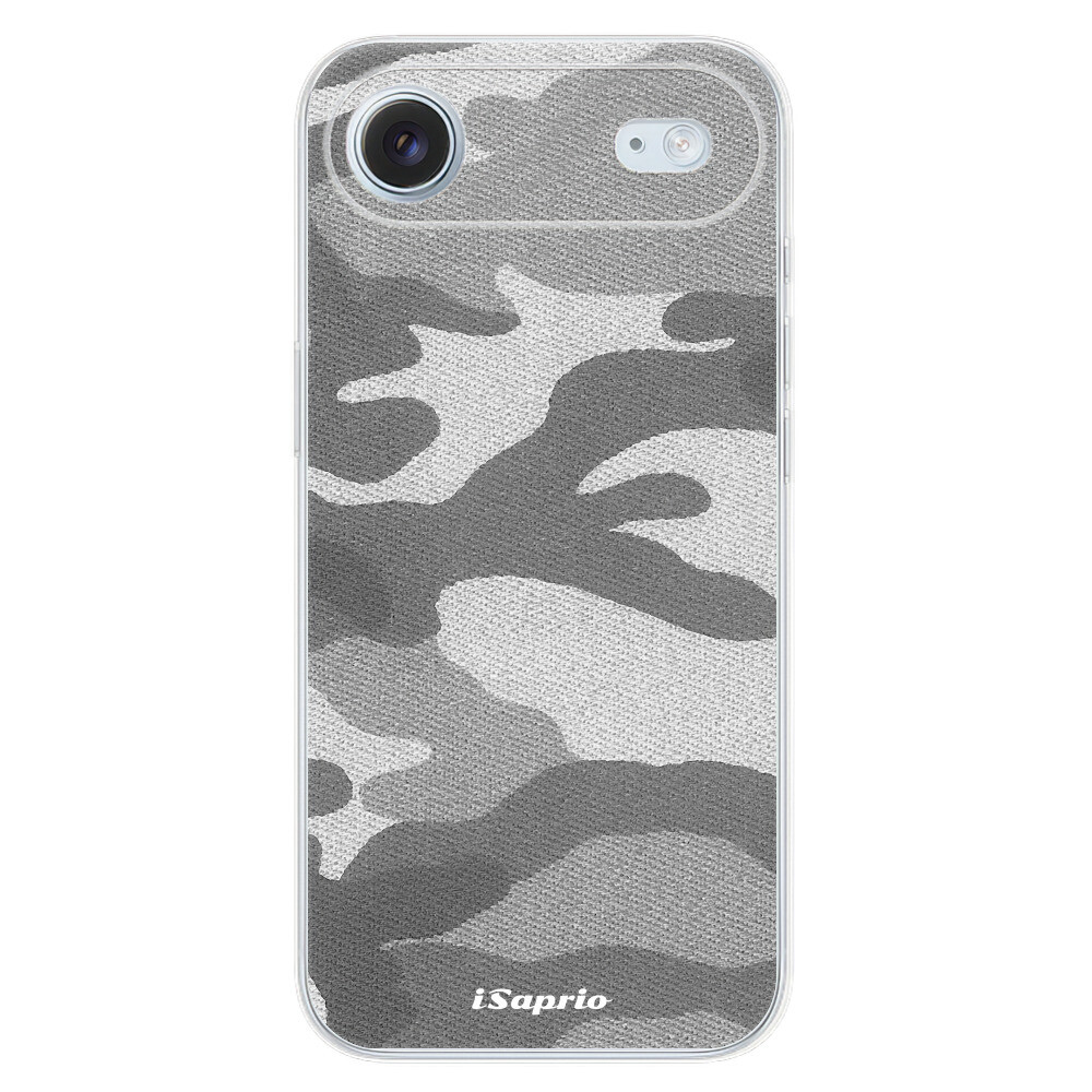 Odolné silikónové puzdro iSaprio - Gray Camuflage 02 - iPhone 17 Air