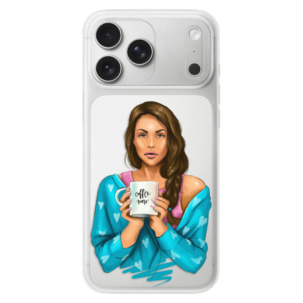 Odolné silikónové puzdro iSaprio - Coffe Now - Brunette - iPhone 17 Pro Max