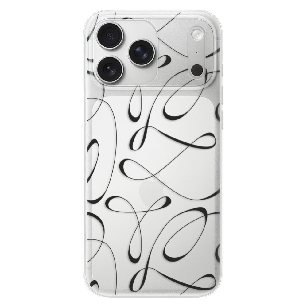 Odolné silikónové puzdro iSaprio - Fancy - black - iPhone 17 Pro Max