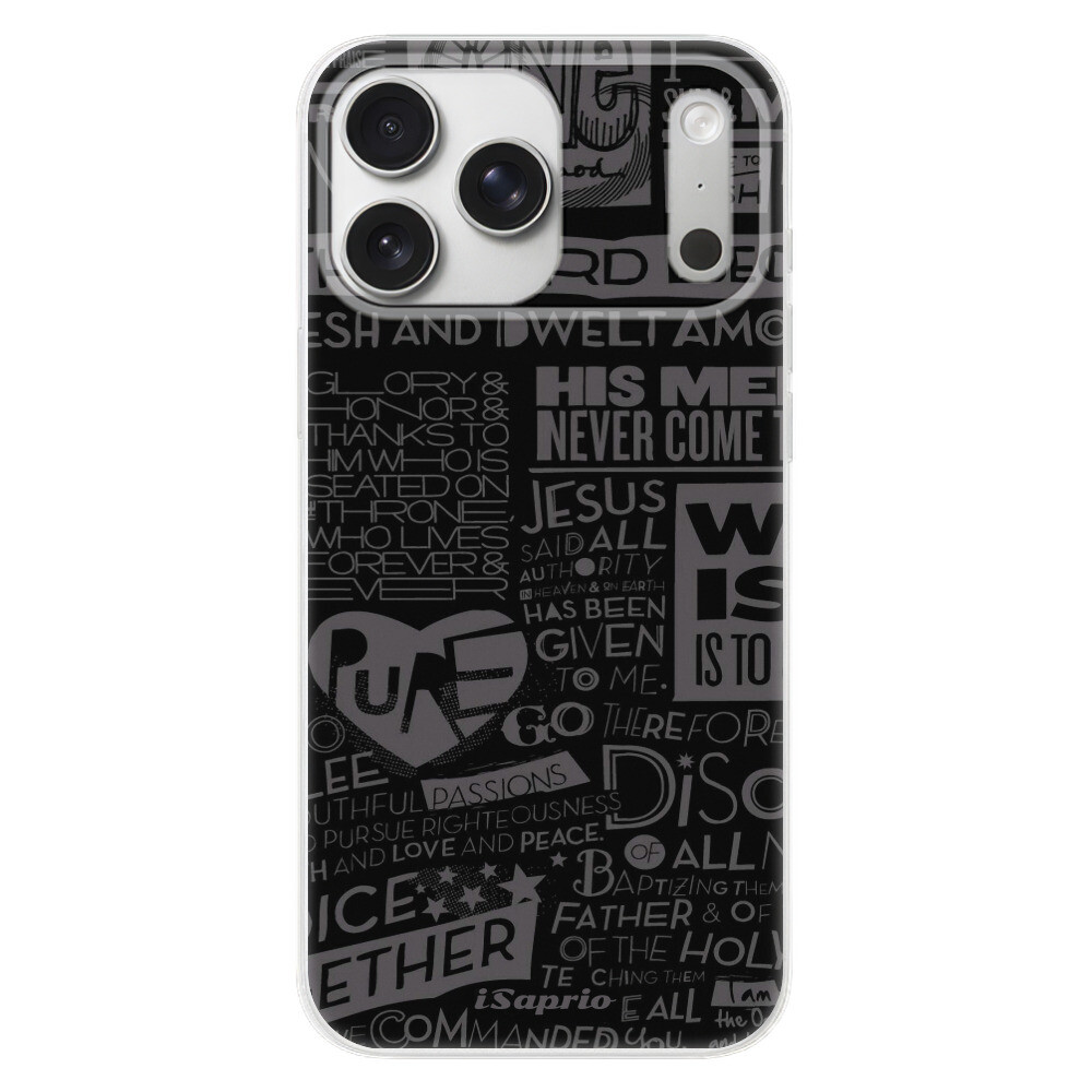 Odolné silikónové puzdro iSaprio - Text 01 - iPhone 17 Pro Max
