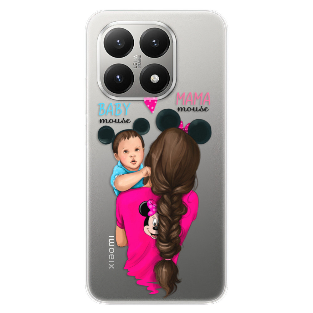 Odolné silikónové puzdro iSaprio - Mama Mouse Brunette and Boy - Xiaomi 15T