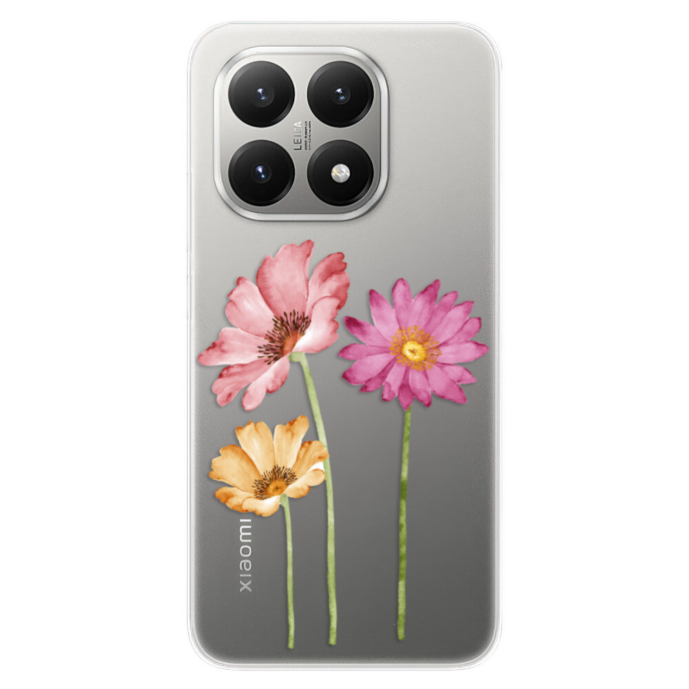 Odolné silikónové puzdro iSaprio - Three Flowers - Xiaomi 15T