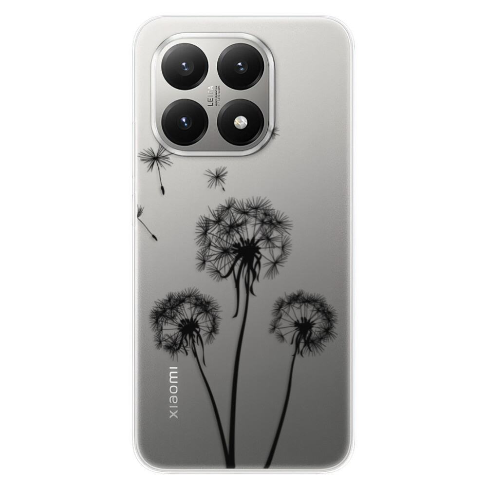 Odolné silikónové puzdro iSaprio - Three Dandelions - black - Xiaomi 15T