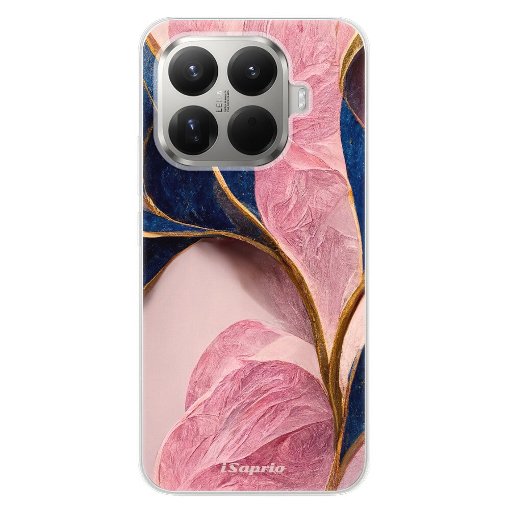 Odolné silikónové puzdro iSaprio - Pink Blue Leaves - Xiaomi 15T Pro