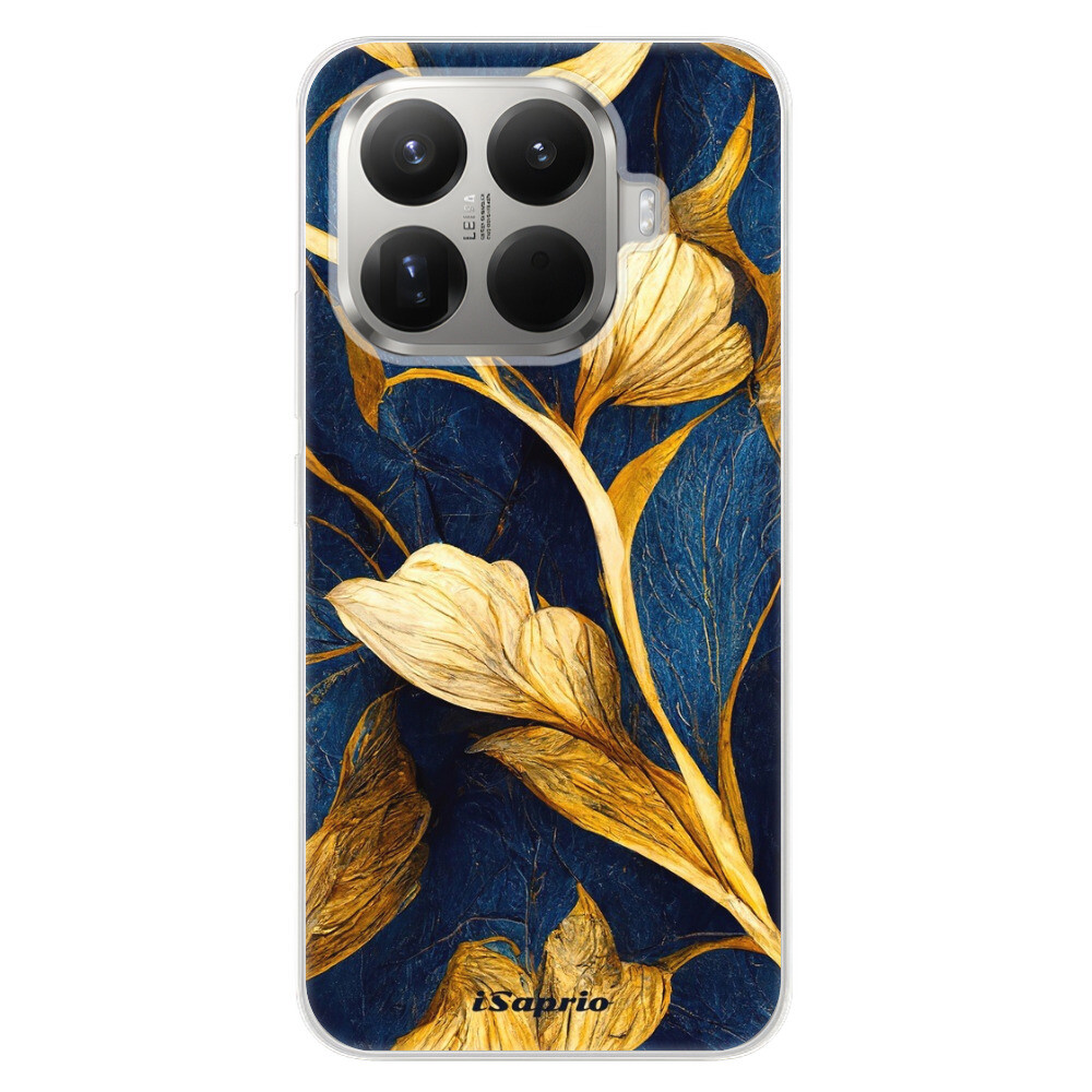 Odolné silikónové puzdro iSaprio - Gold Leaves - Xiaomi 15T Pro