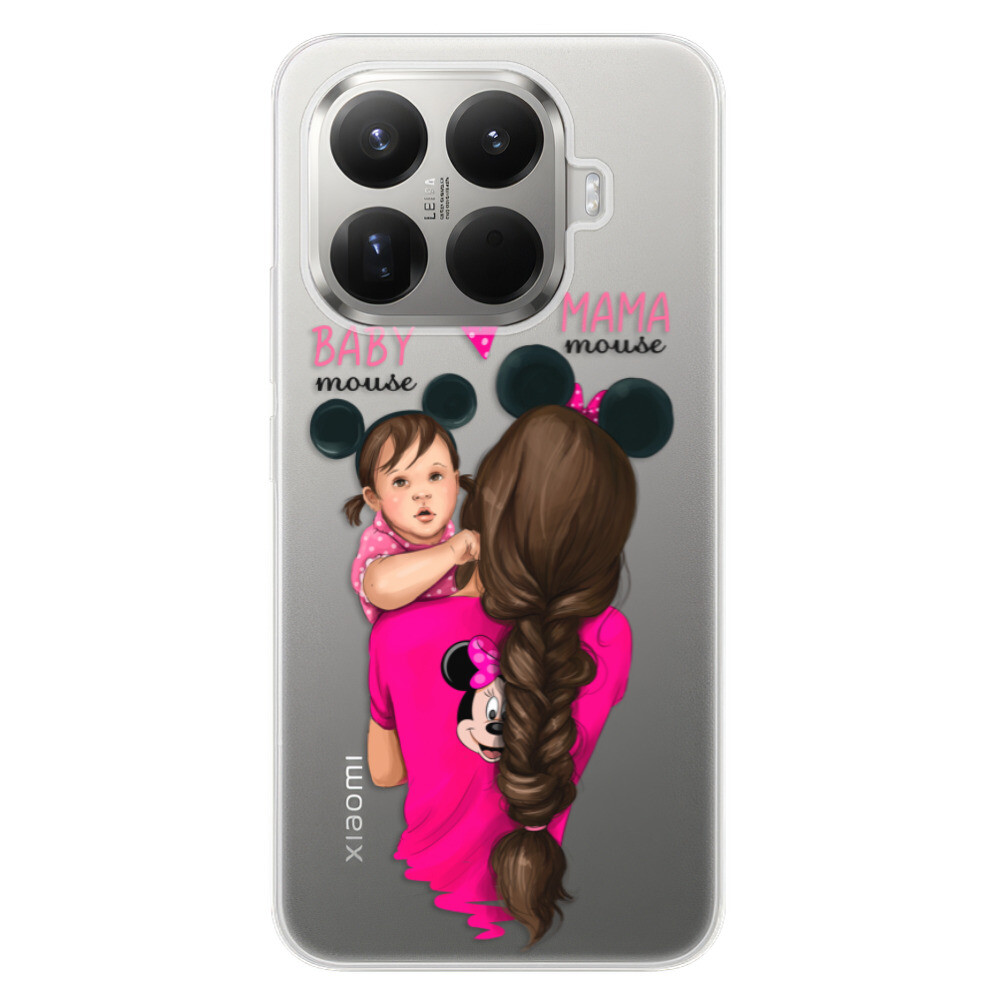Odolné silikónové puzdro iSaprio - Mama Mouse Brunette and Girl - Xiaomi 15T Pro