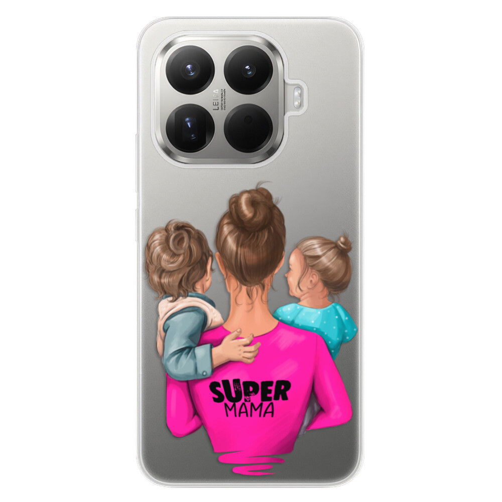 Odolné silikónové puzdro iSaprio - Super Mama - Boy and Girl - Xiaomi 15T Pro