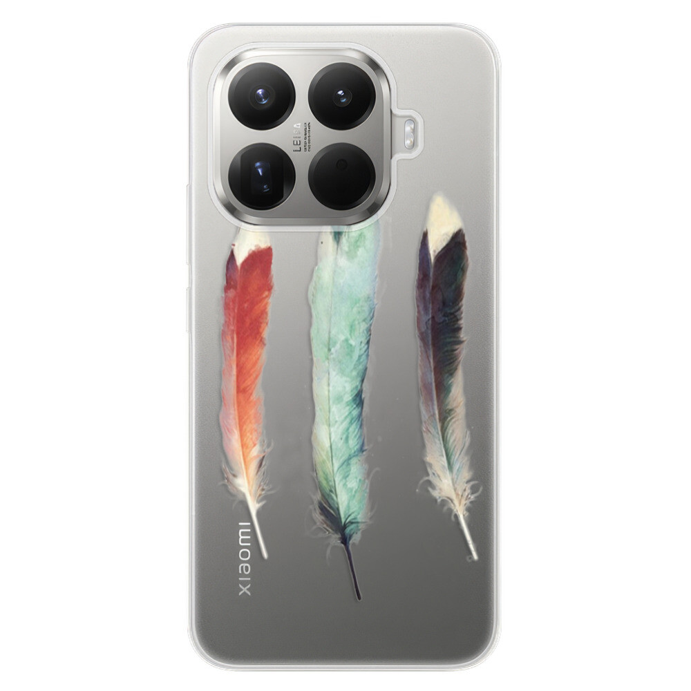 Odolné silikónové puzdro iSaprio - Three Feathers - Xiaomi 15T Pro
