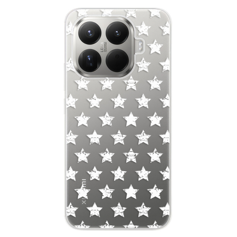Odolné silikónové puzdro iSaprio - Stars Pattern - white - Xiaomi 15T Pro