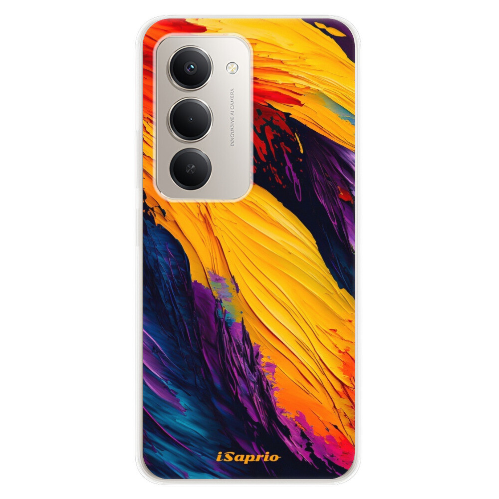 Odolné silikónové puzdro iSaprio - Orange Paint - Xiaomi Redmi 15
