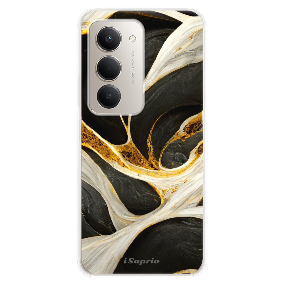 Odolné silikónové puzdro iSaprio - Black and Gold - Xiaomi Redmi 15