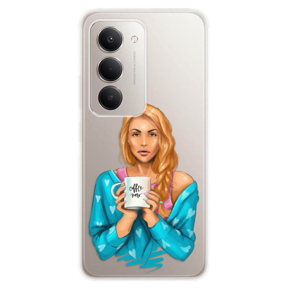 Odolné silikónové puzdro iSaprio - Coffe Now - Redhead - Xiaomi Redmi 15