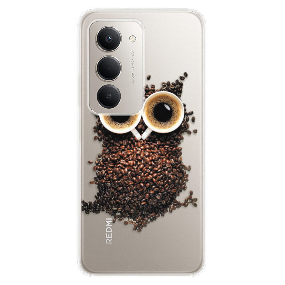Odolné silikónové puzdro iSaprio - Owl And Coffee - Xiaomi Redmi 15